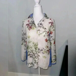 Floral Collared Zara Button Down Shirt